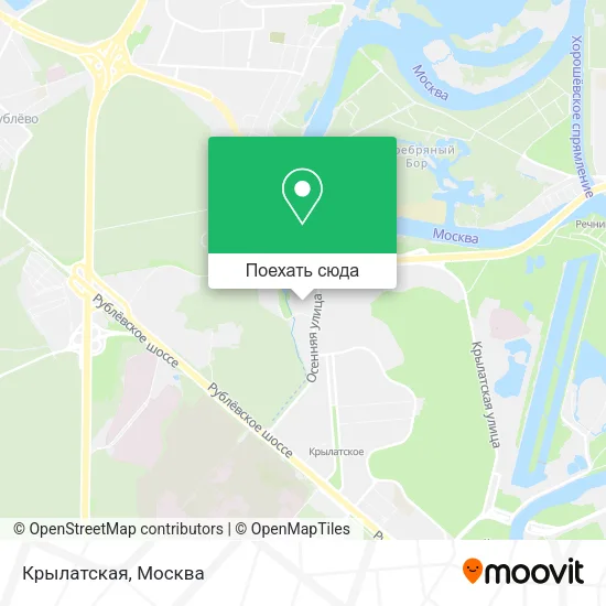 Карта Крылатская