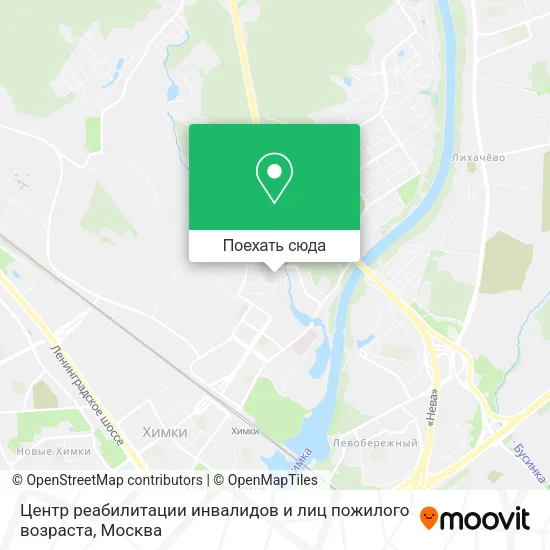 Карта Центр реабилитации инвалидов и лиц пожилого возраста