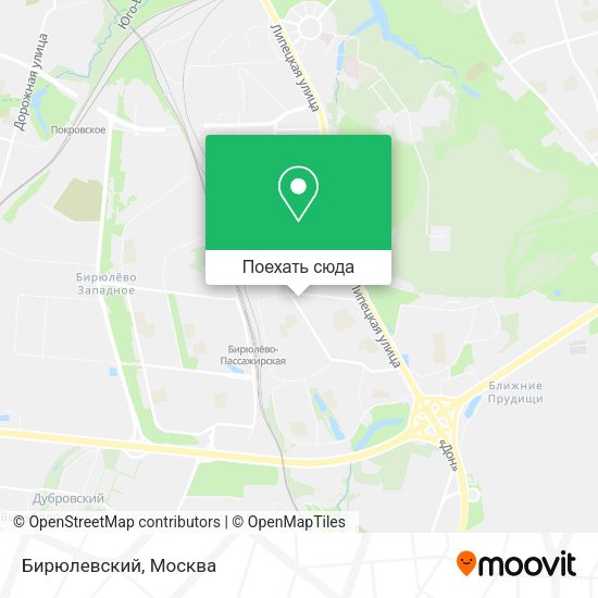 Карта Бирюлевский