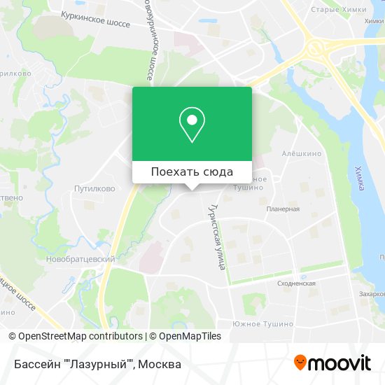 Карта Бассейн ""Лазурный""