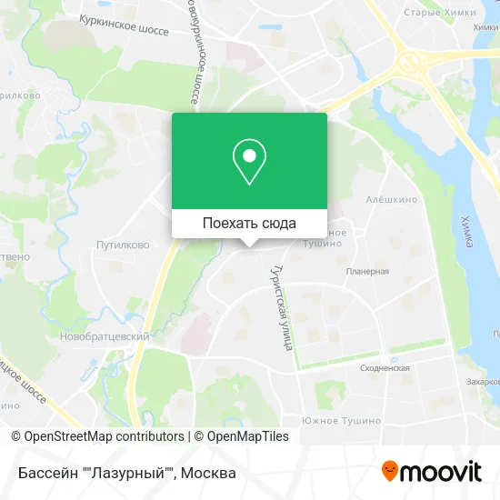 Карта Бассейн ""Лазурный""