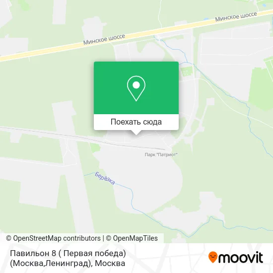 Карта Павильон 8 ( Первая победа)(Москва,Ленинград)