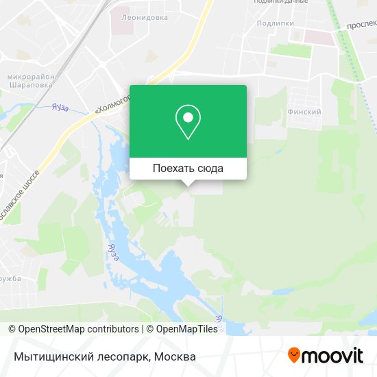 Карта Мытищинский лесопарк