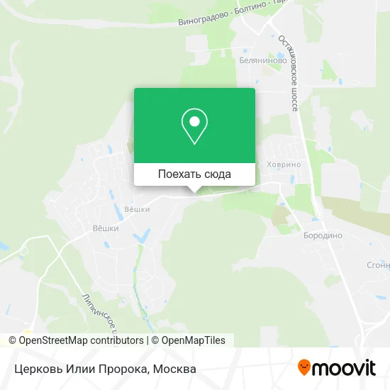 Карта Церковь Илии Пророка