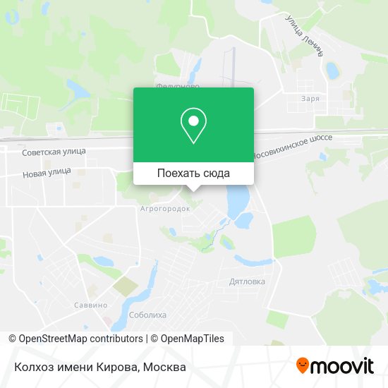 Карта Колхоз имени Кирова