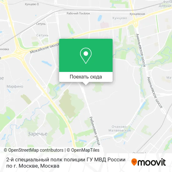 Карта 2-й специальный полк полиции ГУ МВД России по г. Москве