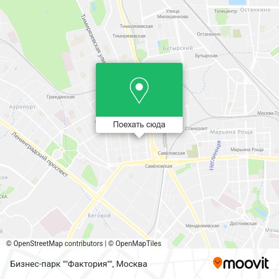 Карта Бизнес-парк ""Фактория""