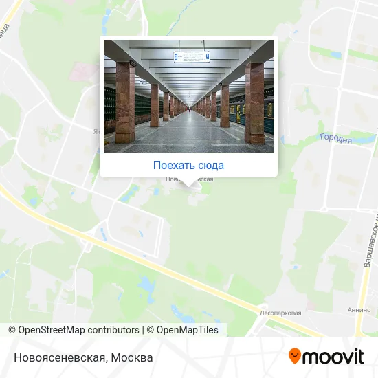 Карта Новоясеневская