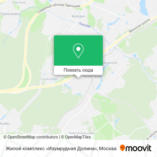 Карта Жилой комплекс «Изумрудная Долина»