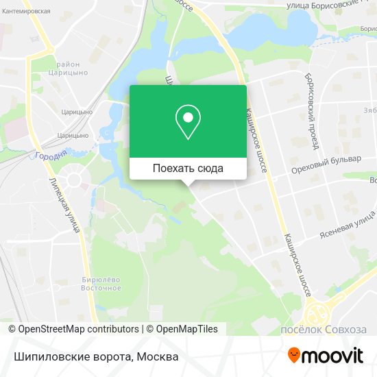 Карта Шипиловские ворота
