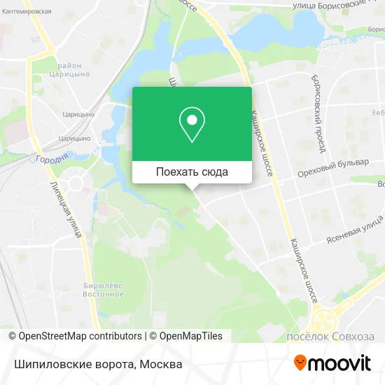 Карта Шипиловские ворота