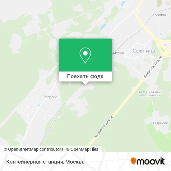 Карта Контейнерная станция