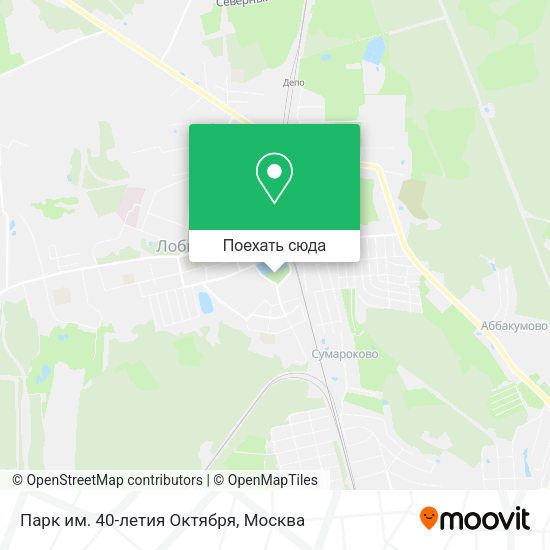 Карта Парк им. 40-летия Октября