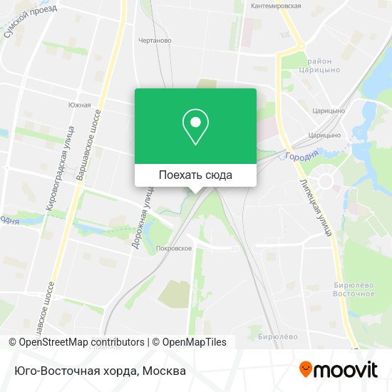Карта Юго-Восточная хорда