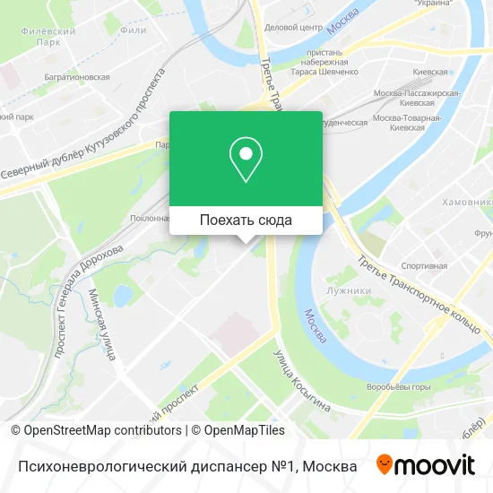 Карта Психоневрологический диспансер №1