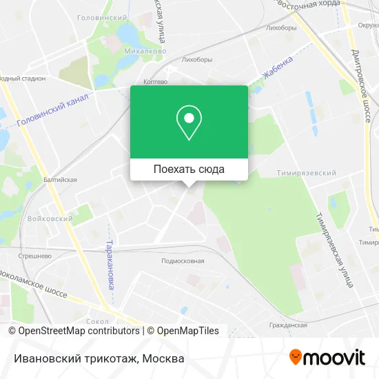 Карта Ивановский трикотаж