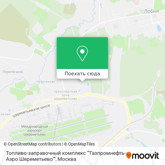 Карта Топливо-заправочный комплекс ""Газпромнефть-Аэро Шереметьево""