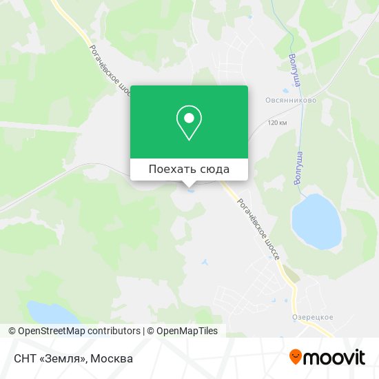Карта СНТ «Земля»