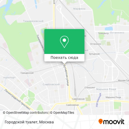 Карта Городской туалет