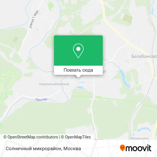Карта Солнечный микрорайон