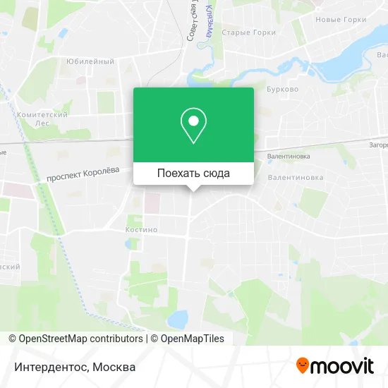 Карта Интердентос