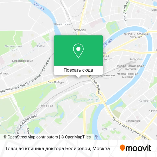 Карта Глазная клиника доктора Беликовой