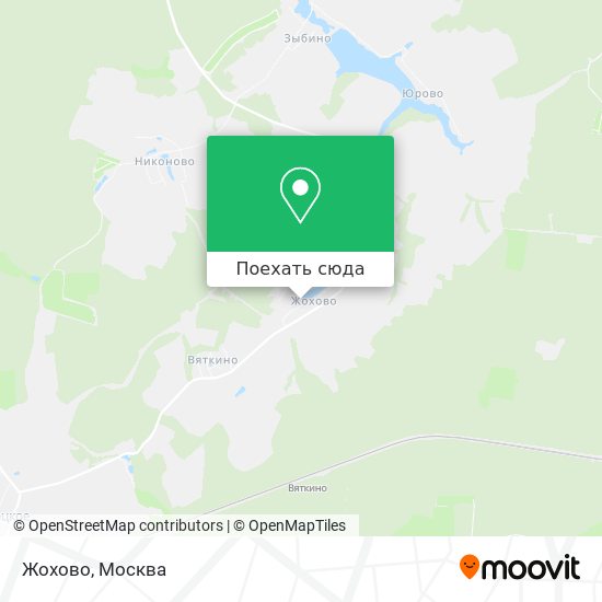 Карта Жохово