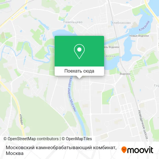 Карта Московский камнеобрабатывающий комбинат