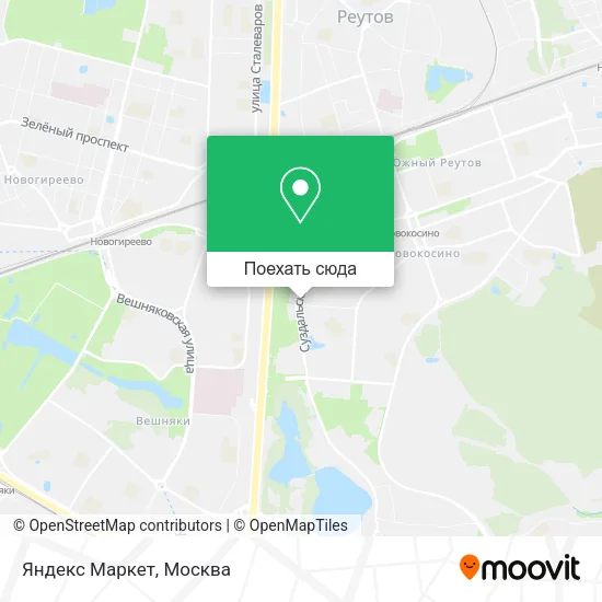 Карта Яндекс Маркет