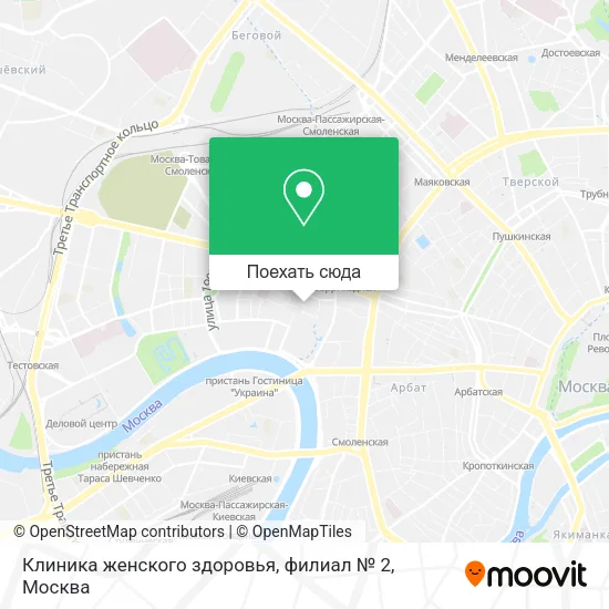 Карта Клиника женского здоровья, филиал № 2