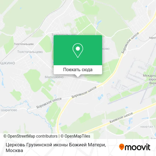 Карта Церковь Грузинской иконы Божией Матери