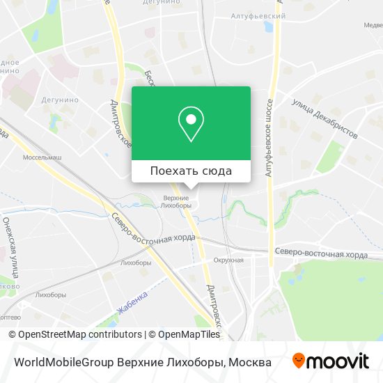 Карта WorldMobileGroup Верхние Лихоборы