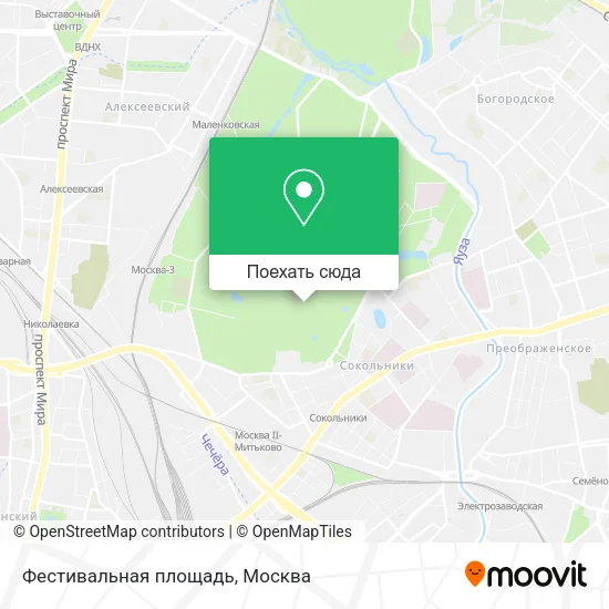 Карта Фестивальная площадь