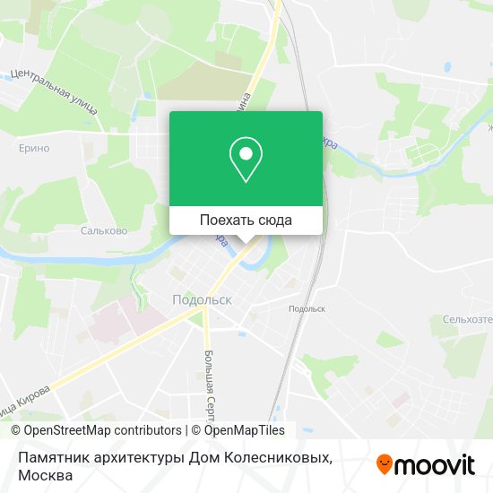 Карта Памятник архитектуры Дом Колесниковых