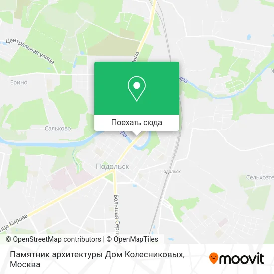 Карта Памятник архитектуры Дом Колесниковых