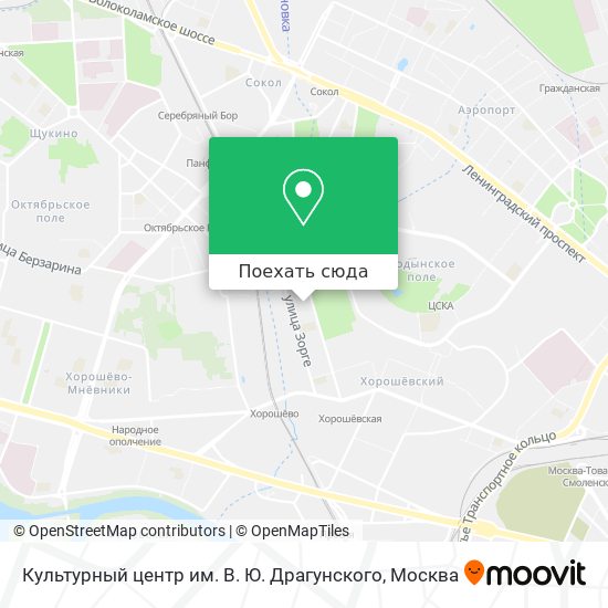 Карта Культурный центр им. В. Ю. Драгунского