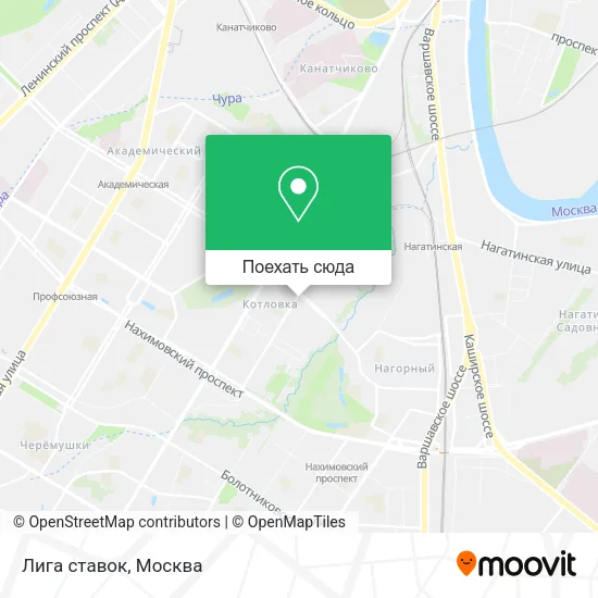 Карта Лига ставок