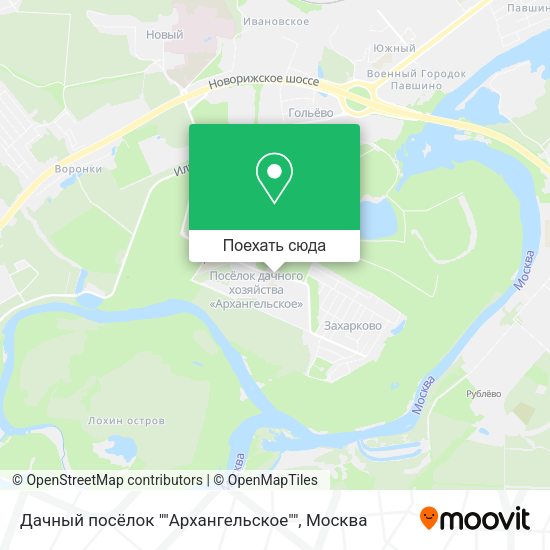 Карта Дачный посёлок ""Архангельское""