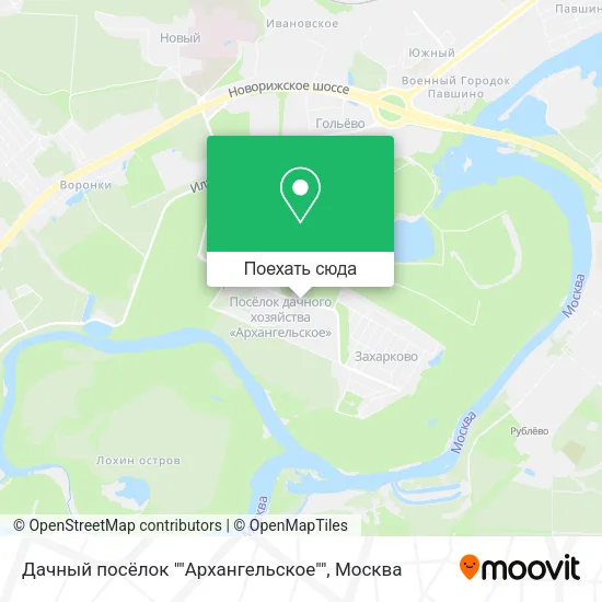 Карта Дачный посёлок ""Архангельское""
