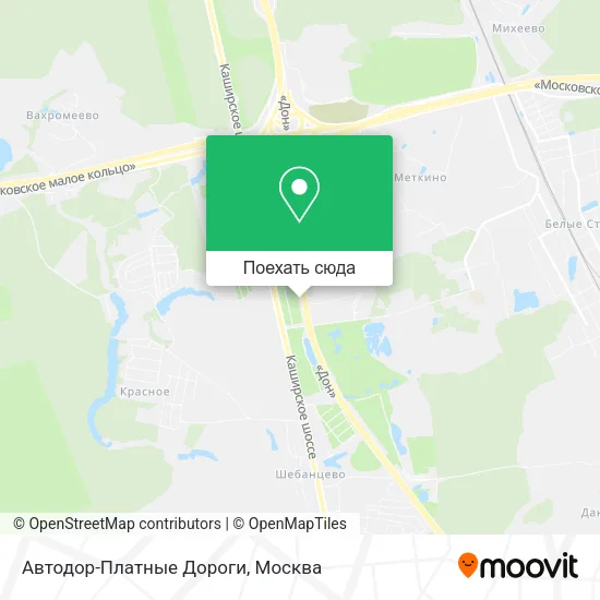 Карта Автодор-Платные Дороги