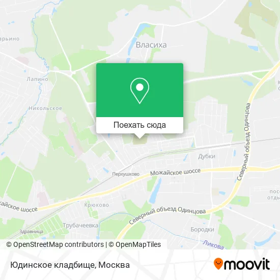 Карта Юдинское кладбище