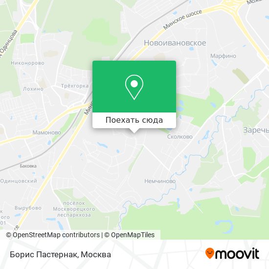 Карта Борис Пастернак