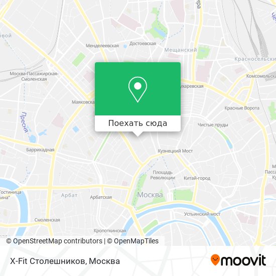 Карта столешников переулок москва