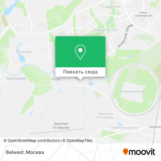 Карта Belwest