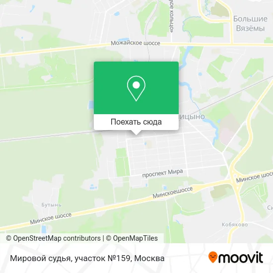 Карта Мировой судья, участок №159