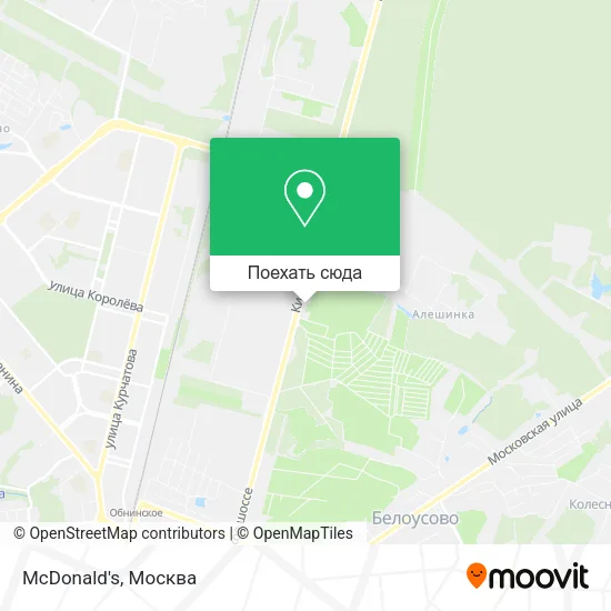 Карта McDonald's