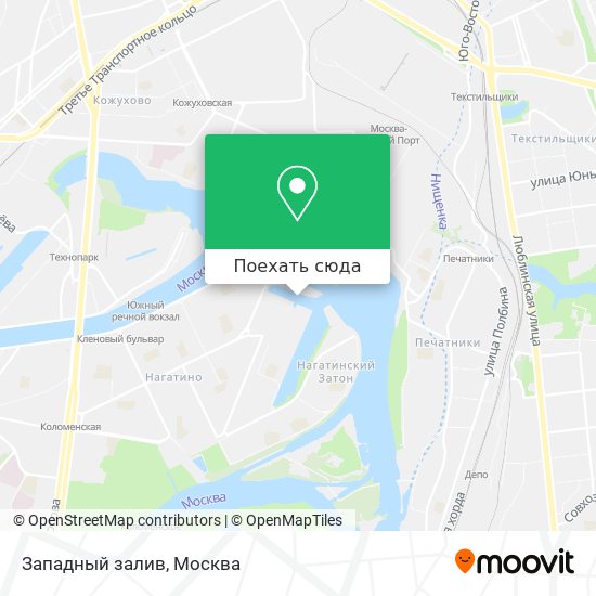 Карта Западный залив