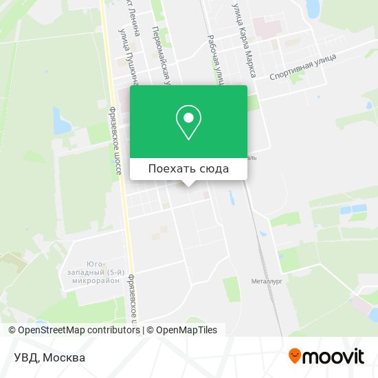 Карта УВД