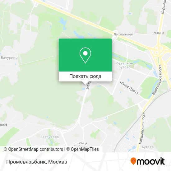 Карта Промсвязьбанк