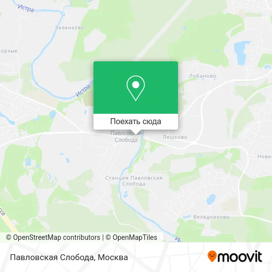 Карта Павловская Слобода